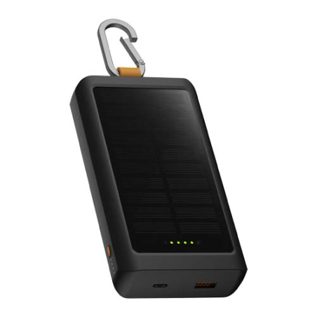 Batterie de secours solaire personnalisable Xtorm XG2S101 Go2 de 10&nbsp;000&nbsp;mAh et 15&nbsp;W avec éclairage