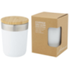 Mug isotherme personnalisé Lagan de 300 ml en acier inoxydable et bambou Mug isotherme personnalisé Lagan de 300 ml en acier inoxydable et bambou