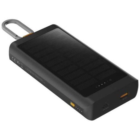 Batterie de secours solaire personnalisable Xtorm XG2S101 Go2 de 10&nbsp;000&nbsp;mAh et 15&nbsp;W avec éclairage
