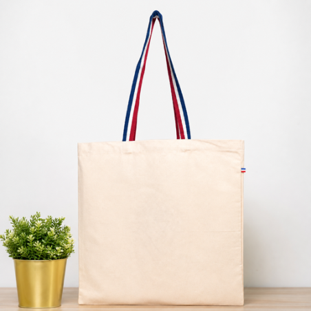 Tote bag personnalisé coton 260/m2 Origine France Garantie - Villandry
