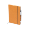 Coffret personnalisable bloc-note et stylo bille en métal et cuir recyclé Coffret personnalisable bloc-note et stylo bille en métal et cuir recyclé