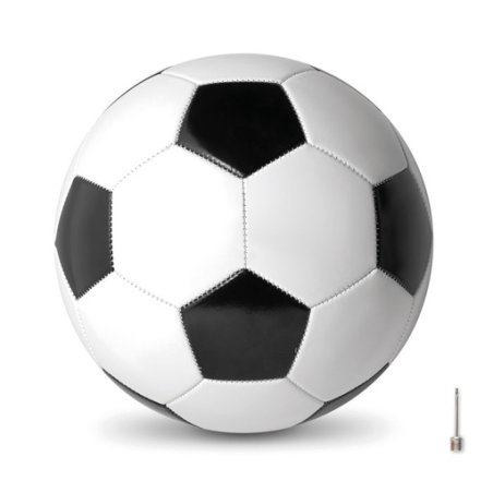 Ballon de foot personnalisable en PVC taille 5 avec son aiguille - SOCCER