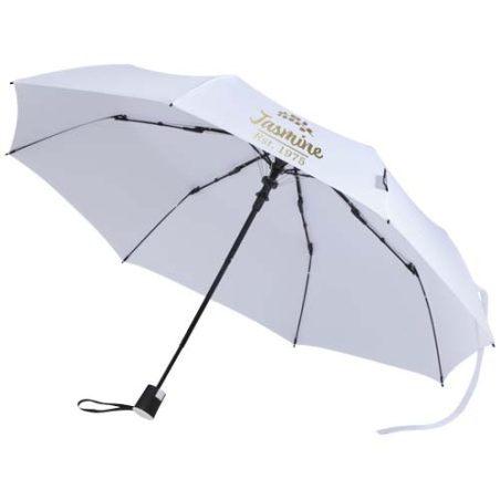 Parapluie personnalisable pliable 21 pouces à ouverture automatique en RPET Agnes