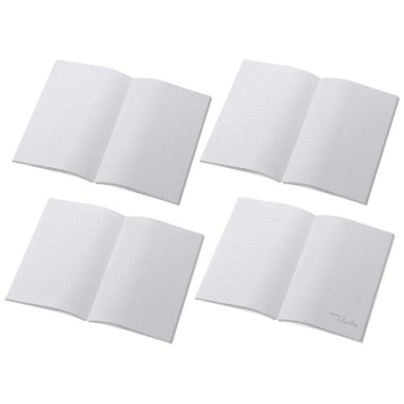 Carnet publicitaire A5 avec couverture souple en carton 285 g/m² - 100&nbsp;feuilles en papier recyclé 80 g/m²