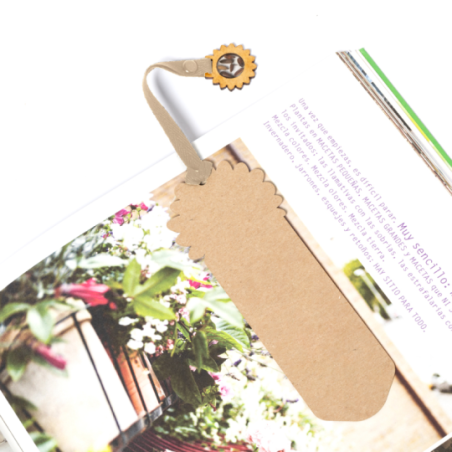 Marque-page personnalisable en carton ensemencé de tournesol - Bernaye