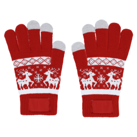 Gants publicitaire tactile avec motif de Noël en acrylique - Kainex