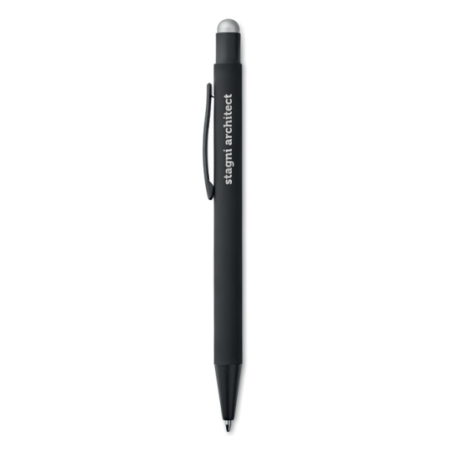 Stylo stylet personnalisé en aluminium - encre bleue - NEGRITO