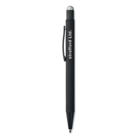 Stylo stylet personnalisé en aluminium - encre bleue - NEGRITO