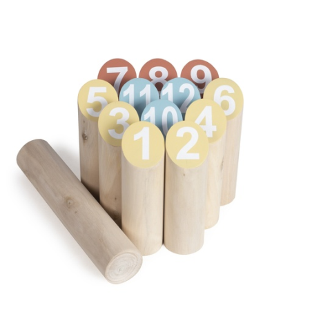 Jeu de quilles nordiques personnalisé en bois