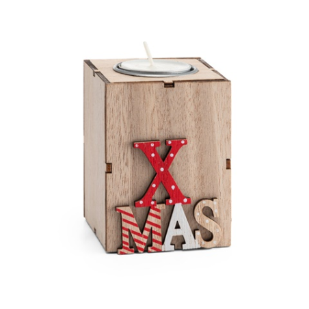 Bougeoir de Noël persononalisé en MDF - SCENT