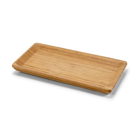 Plateau en bambou personnalisé 25,5 x 13 x 1,8 cm - MUSTARD