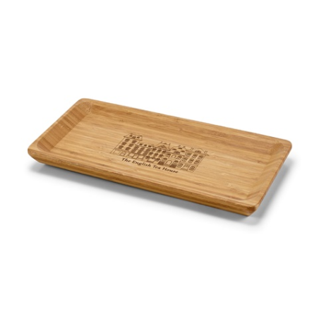 Plateau en bambou personnalisé 25,5 x 13 x 1,8 cm - MUSTARD