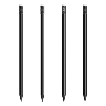Crayon à papier personnalisable Bic Evolution Basalt Eraser Pencil avec gomme