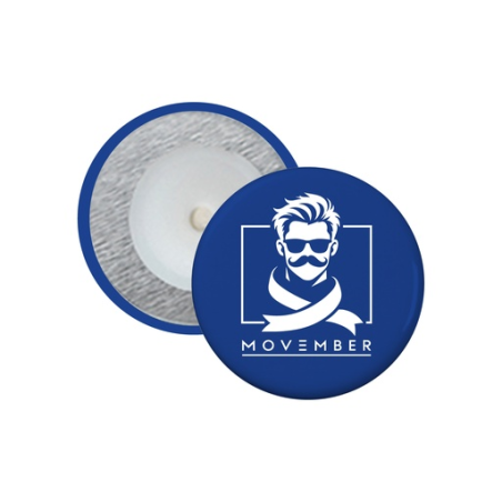 Badge personnalisé fermeture magnétique Ø 2.5 à 5 cm Movember