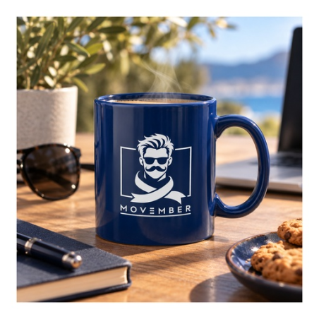 Mug personnalisable en céramique colorée 335 ml Seattle classic Movember