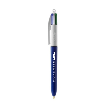 Stylo personnalisé 4 couleurs Bic® l'Emblématique Movember