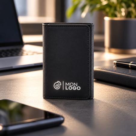 Porte-carte personnalisable anti-RFID avec tracker