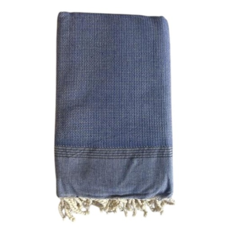 Fouta double personnalisé 200 x 200 cm 100% coton 190 g/m2 – Fabrication Tunisie – Djerba
