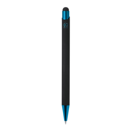 Stylo stylet personnalisé en aluminium recyclé pour gravure miroir - encre bleue - Pilgrim