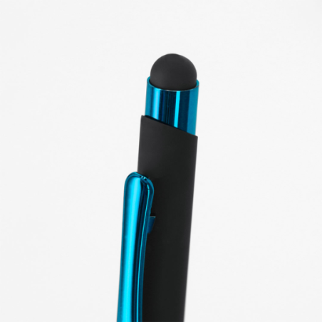 Stylo stylet personnalisé en aluminium recyclé pour gravure miroir - encre bleue - Pilgrim