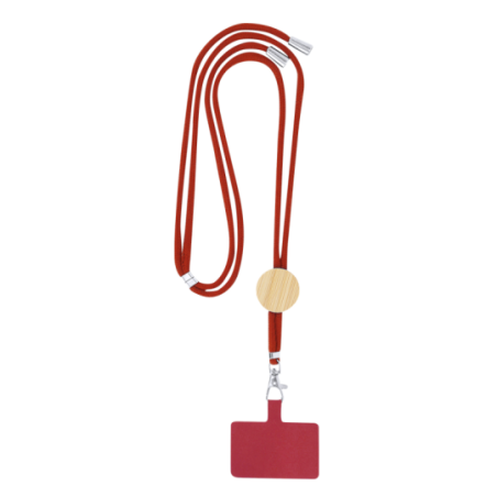 Tour de cou pour smartphone personnalisable en coton et bambou - Support Thorne