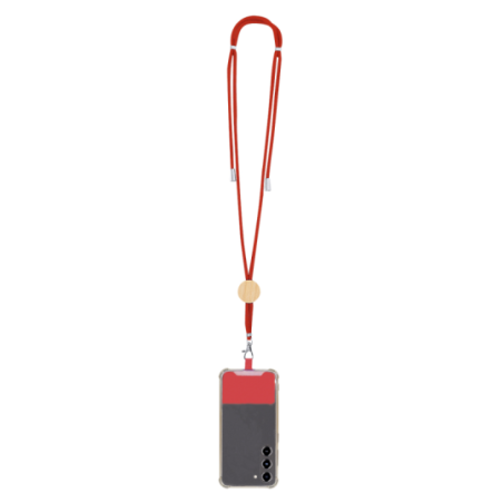 Tour de cou pour smartphone personnalisable en coton et bambou - Support Thorne