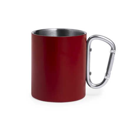 Mug mousqueton coloré personnalisé en inox 300ml - Lecrer