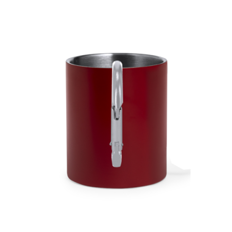 Mug mousqueton coloré personnalisé en inox 300ml - Lecrer