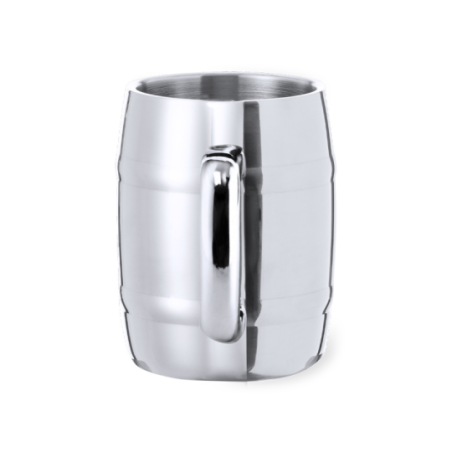 chope de biere publicitaire en inox 450 ml Solara
