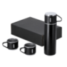 Thermos en inox personnalisable de 420ml avec 3 tasses inox 140ml - Melbir Thermos en inox personnalisable de 420ml avec 3 tasses inox 140ml - Melbir