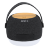 Enceinte publicitaire en polyester 300D RPET et bambou avec fonction chargeur 5w 1200 mAh Enceinte publicitaire en polyester 300D RPET et bambou avec fonction chargeur 5w 1200 mAh
