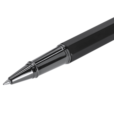 Set personnalisé stylo et roller en aluminium et acier inoxydable - Encre bleue