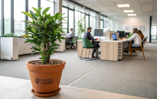 plante de bureau personnalisee