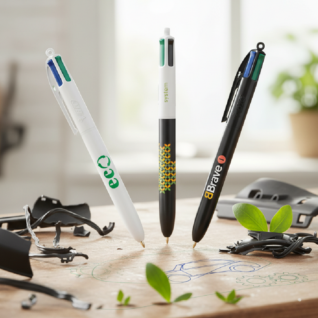 stylo bic 4 couleur eco personnalisable