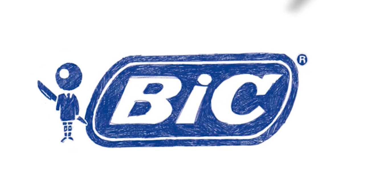 logo bic fait au stylo bille