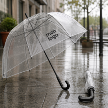 Parapluie transparent personnalisé