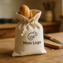 Sac à pain tissu personnalisé