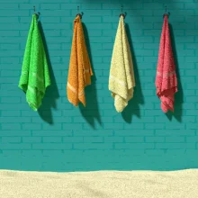 Serviette de plage Publicitaire Microfibre - Cadeau B2B - Cadoétik