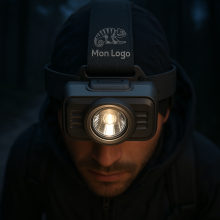 Lampe frontale publicitaire
