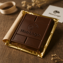 Tablette de chocolat personnalisée