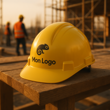 Casque de chantier personnalisé