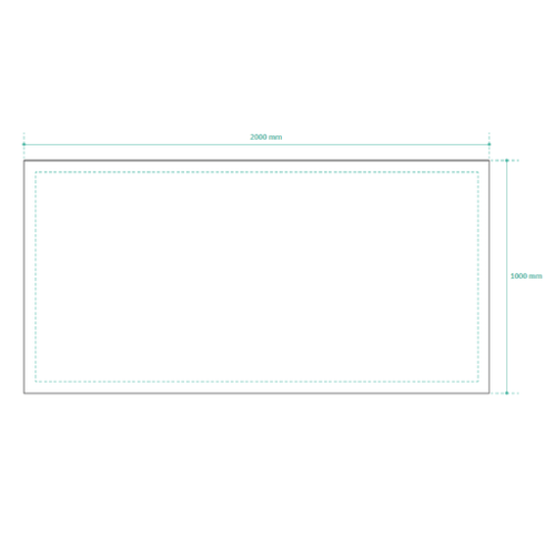 NAPPESRPET100X200 Nappe personnalisable en polyester recyclé - Made in france - 100/200 cm - Impression numérique walomo nappe Impression numérique walomo nappe (Couleurs max : 4, Surface max : N/A) - Recto (L: 200, H: 100)