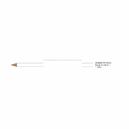 3460001151 Crayon à papier personalisable BIC® Evolution® Classic Ecolutions® - Sérigraphie crayon a papier bic ecolution Sérigraphie crayon a papier bic ecolution (Couleurs max : 1, Surface max : N/A) - Devant (L: 20, H: 80)