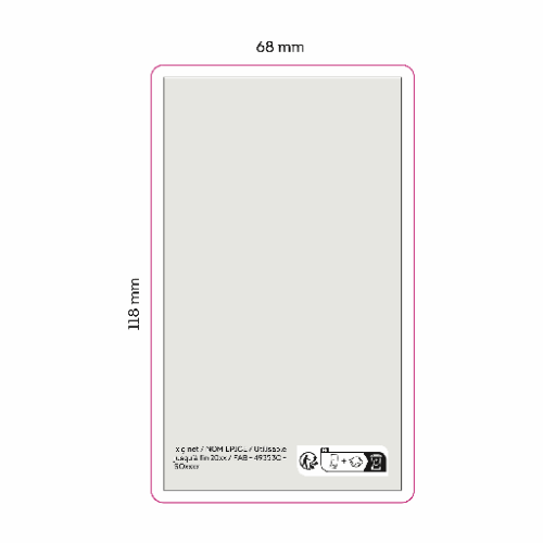 033613 Sachet transparent avec message et épices - Impression numérique promoseed épices Impression numérique promoseed épices (Couleurs max : 4, Surface max : N/A) - Recto (L: 68, H: 118)