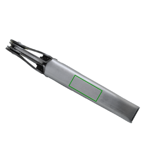 ECO000182 Sommelier personnalisable Allegro double levier inoxydable - Gravure laser Gravure laser baladeo (Couleurs max : 1, Surface max : N/A) - Manche (L: 40, H: 10)