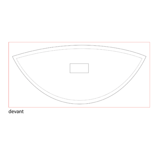 SBH2301 Banane personnalisée Valentine en coton 100% Bio GOTS 350g/m2 Studio by Hindbag - Tampographie étiquette Hindbag Sérigraphie (Couleurs max : 4, Surface max : N/A) - Etiquette cousue (L: 50, H: 25)