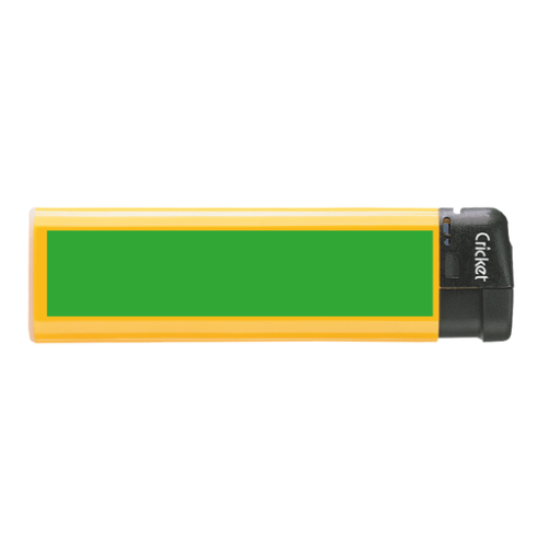 CRICKETELECTRONIC Briquet publicitaire Cricket® Electronic - Tampographie Cricket Tampographie (Couleurs max : 4, Surface max : N/A) - Verso (L: 14, H: 57)