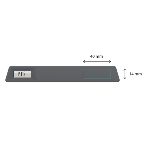 XP91021.17A Thermomètre personnalisé avec porte-photo Le 19 Xoopar® - Tampographie Xoopar Tampographie (Couleurs max : N/A, Surface max : N/A) - Devant (L: 40, H: 14)