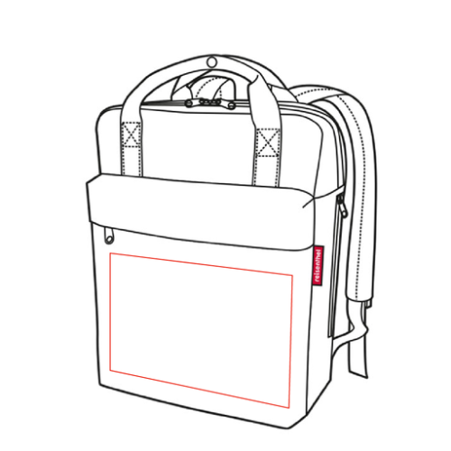 EJ7009 Sac à dos personnalisé Reisenthel® Allday– 15L - Sérigraphie reisenthel Pubos Sérigraphie (Couleurs max : N/A, Surface max : N/A) - Devant (L: 240, H: 150)