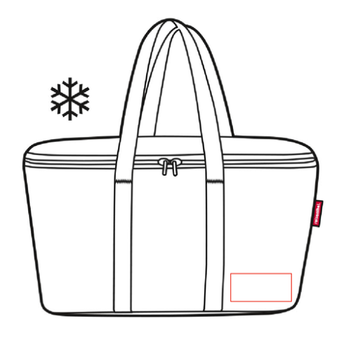 UH7003 Sac isotherme personnalisable Coolerbag Reisenthel® 20L - Sérigraphie reisenthel Pubos Sérigraphie (Couleurs max : N/A, Surface max : N/A) - Bas (L: 90, H: 40)
